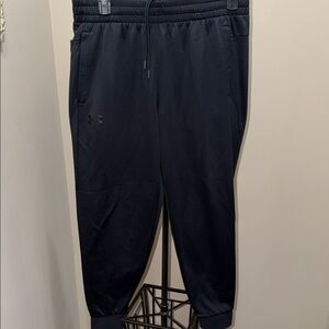 Under Armour Men’s Black Performance Joggers with Ribbed Cuffs